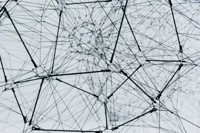Abstract network structure representing URL redirects