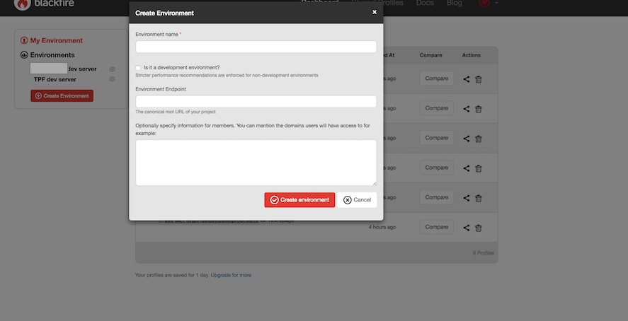 Performance monitoring via Blackfire.io Performance monitoring via Blackfire.io